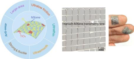 In-Situ formed Titanium-MXene nanomembrane as ultrathin van-der-Waals lubricant