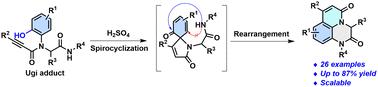 Regioselective construction of pyrido[1,2,3-de]quinoxaline-2,5-diones through acid-mediated post-Ugi rearrangements†