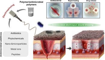 Antibacterial electrospun nanofibers for wound dressing applications