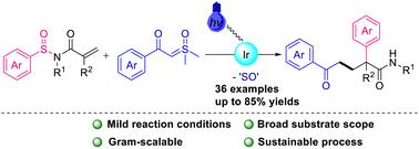 Photoredox radical Truce–Smiles rearrangement of N-sulfinyl acrylamides with sulfoxonium ylides†