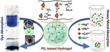 A multifaceted poly(ionic liquid)-based superabsorbent hydrogel for simultaneous removal of heavy metals and synthetic dyes