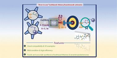 Synthesis of ferrocenyl/phenyl isothiazole-3-thione and isoselenazole-3-selenone as new heterocycles