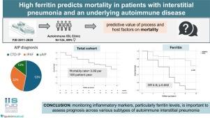 High Ferritin Predicts Mortality in Patients With Interstitial Pneumonia and an Underlying Autoimmune Disease
