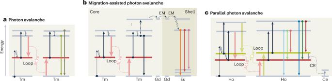 Parallel photon avalanche in holmium nanoparticles