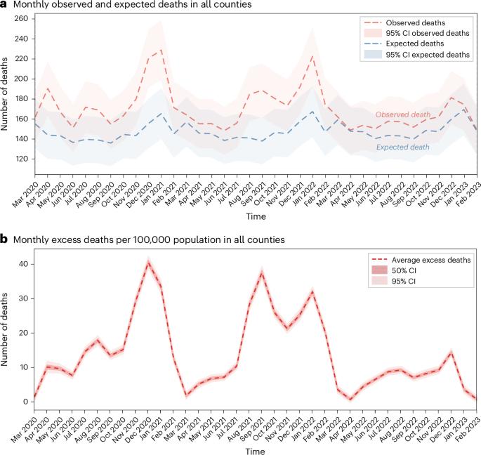 Association between urban shrinkage and excess mortality during the COVID-19 pandemic