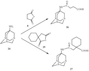 Synthesis of Novel Amino Derivatives of 1,3-Diaza- and 1,3,5-Triazadamantanes