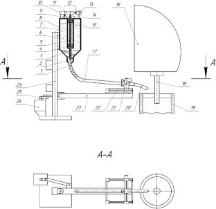 Mechanized system for feeding slag-forming mixture into the mold of a continuous casting machine for extra-large round billets