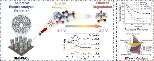 Accurate removal of trace sulfonamides using selective electrocatalytic oxidation in complex water