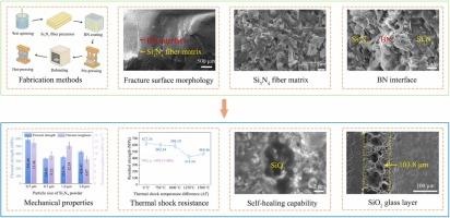 Optimization of Si3N4 fiber and BN interface for high mechanical properties and thermal-shock resistance of Si3N4/BN composites