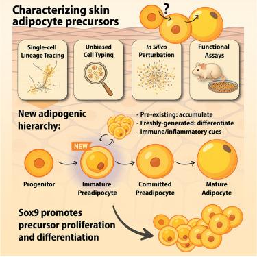 Comparative single-cell lineage tracing identifies distinct adipocyte precursor dynamics in skin and inguinal fat