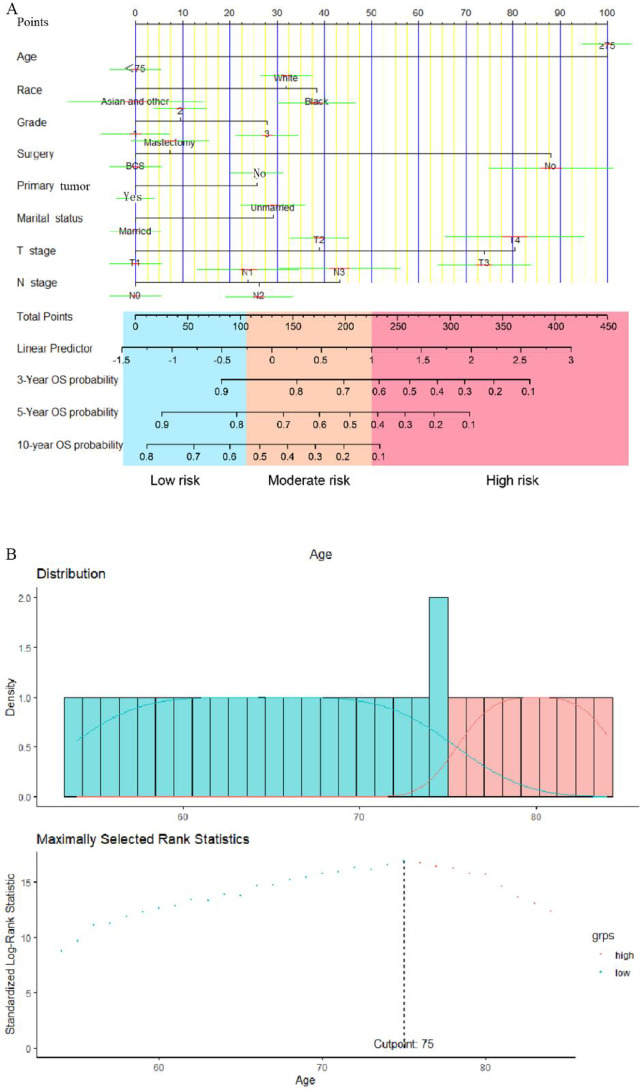 Development, verification, and comparison of a risk stratification model to identify potential population benefiting from chemotherapy in non-metastatic male breast cancer.