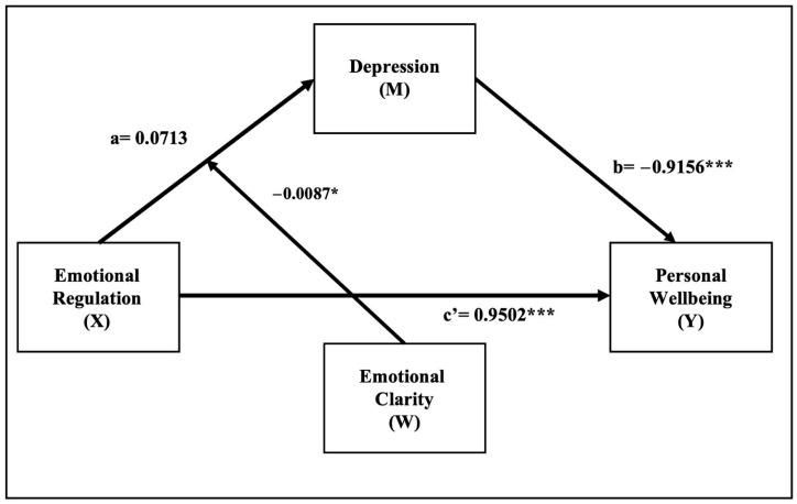 Clarity and Emotional Regulation as Protective Factors for Adolescent Well-Being: A Moderated Mediation Model Involving Depression.