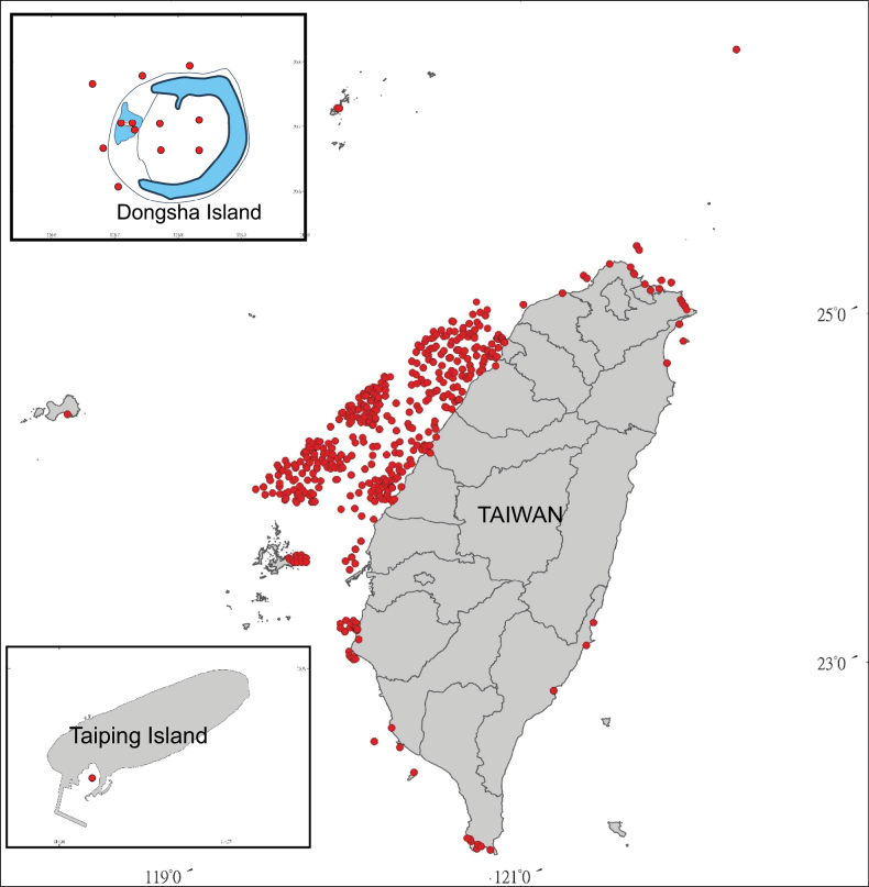﻿Establishing a <i>COI</i> DNA barcoding reference database for Taiwanese coastal fish species from egg and larvae specimens.