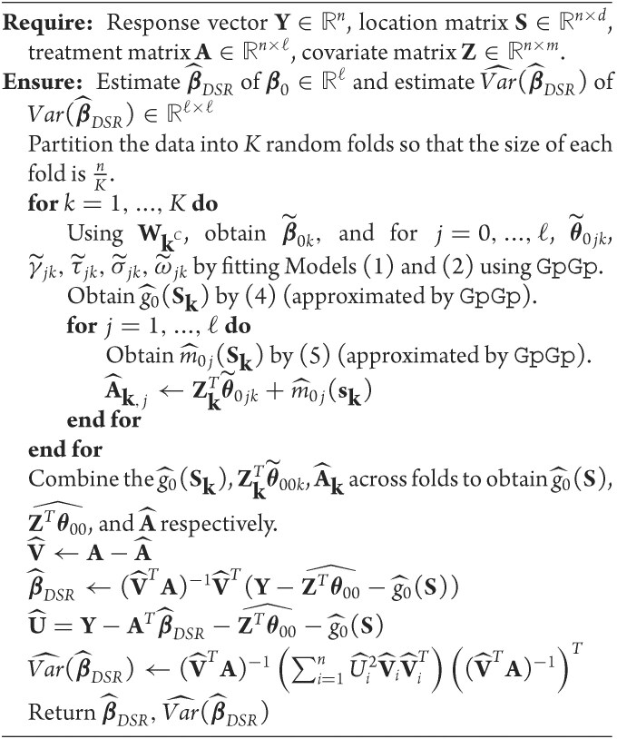 Two-stage estimators for spatial confounding with point-referenced data.