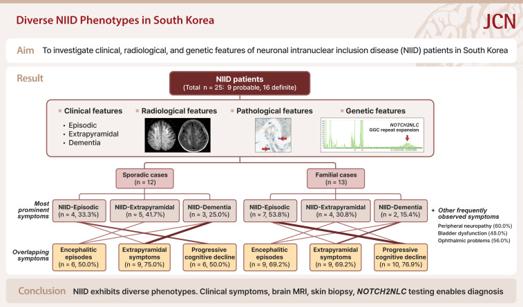 Diverse Clinical Phenotypes of Neuronal Intranuclear Inclusion Disease in South Korea.