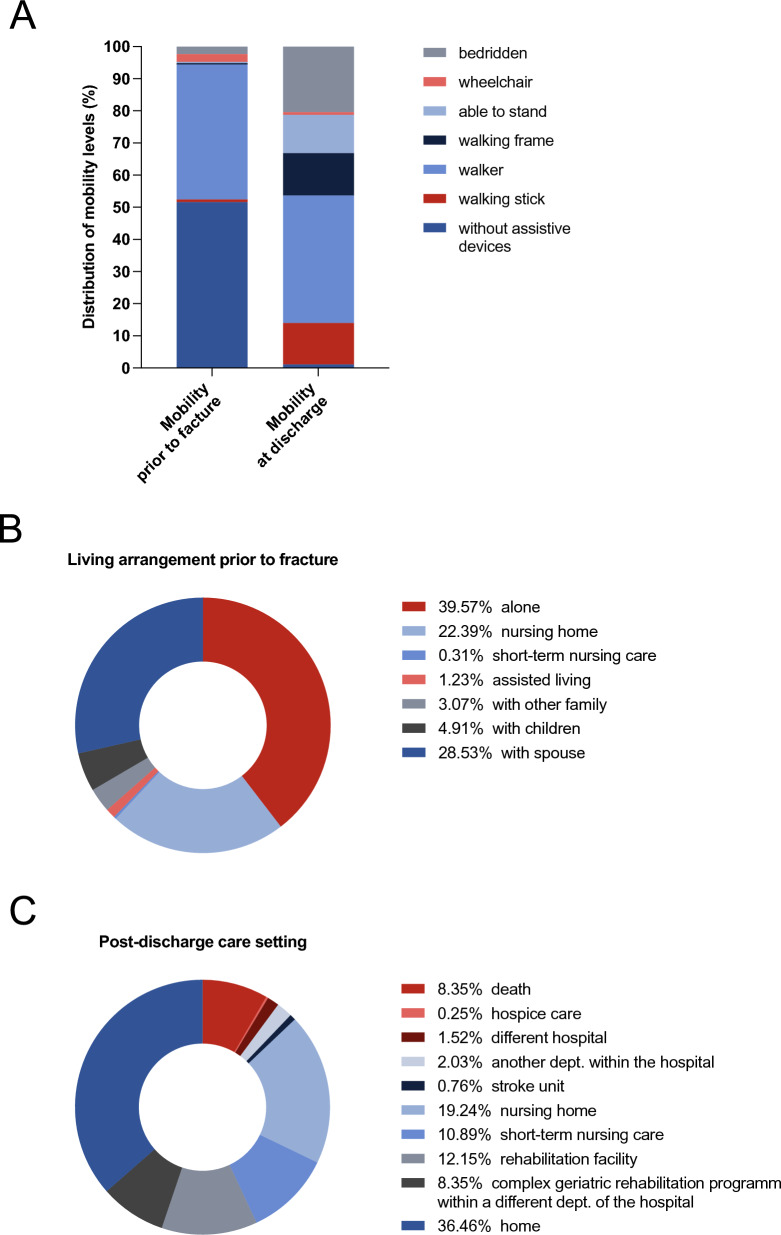 Outcome analysis after cephalomedullary nail implantation in older adults and elderly patients with per-, sub- or intertrochanteric femur fractures.