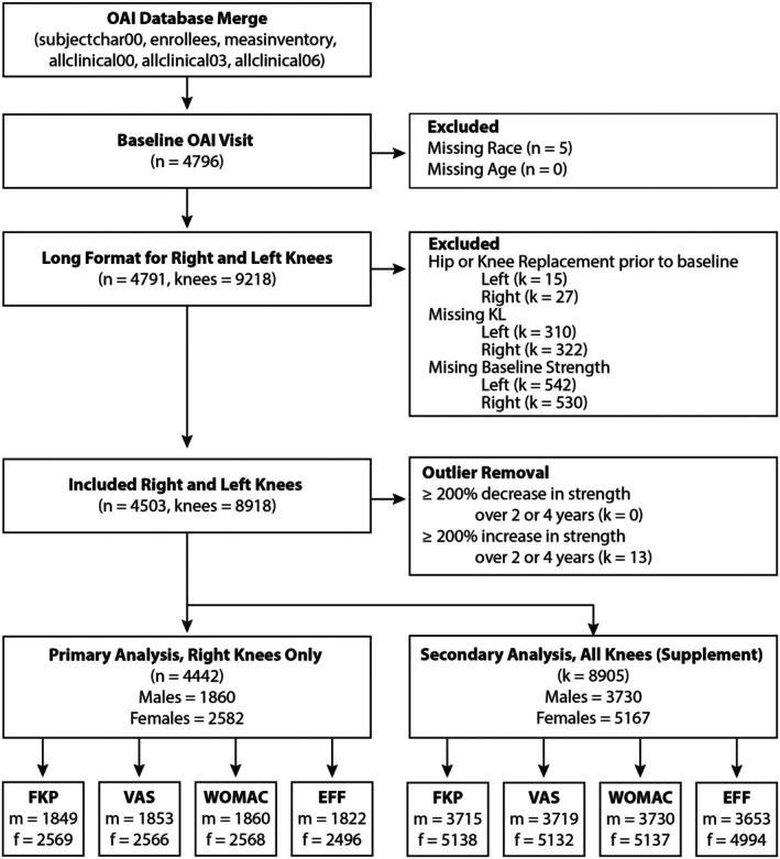 Association of Knee Pain Frequency and Severity with Quadriceps Strength but Not Rate of Decline Over Four Years.
