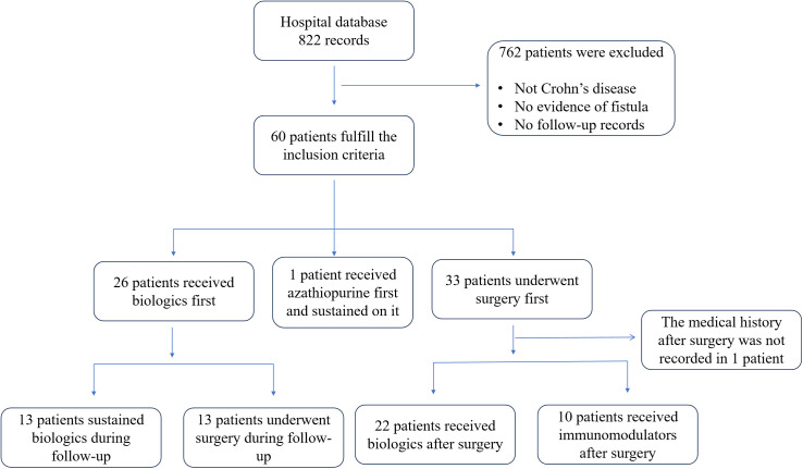 Outcomes of medical and surgical treatment for intestinal fistulizing Crohn's disease.
