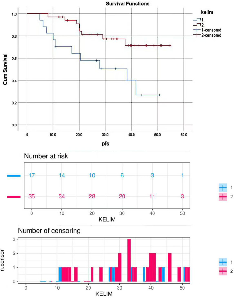 Predictive Value of the KELIM Index for Progression-Free Survival in Ovarian Cancer Under Current Treatment Modalities.
