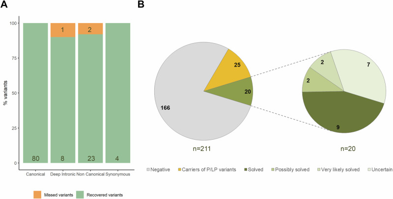 New genetic diagnoses for inherited retinal dystrophies by integrating splicing tools into NGS pipelines.