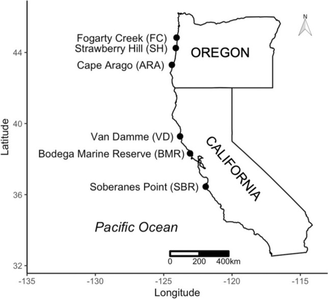 Biogeographic variation in mussel shell thickness and drilling predation on rocky shores.