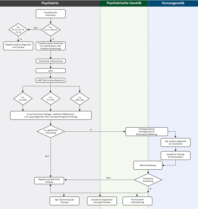 [Genetic diagnostics of mental health disorders in adulthood].