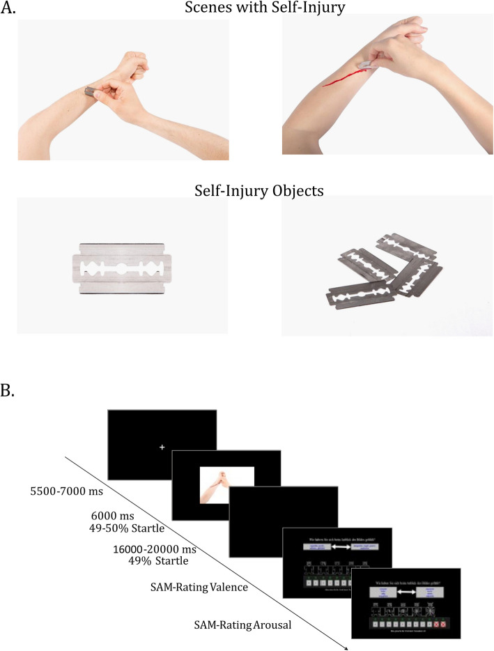 First evaluation of the emotional picture set of self-injury images (EPSI) using psychophysiological and self-report measures.
