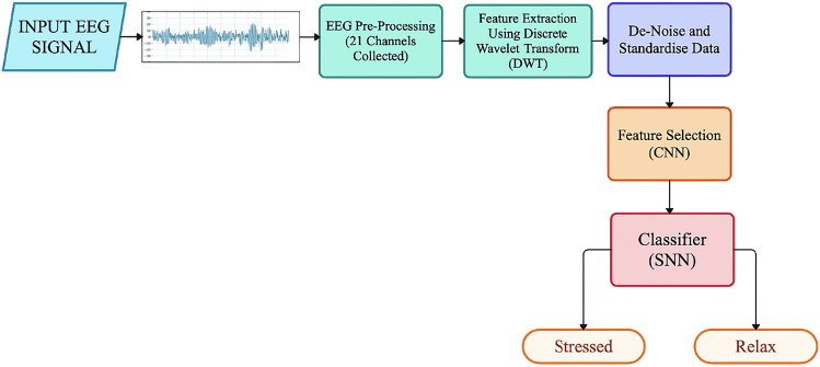 Advancing EEG based stress detection using spiking neural networks and convolutional spiking neural networks.