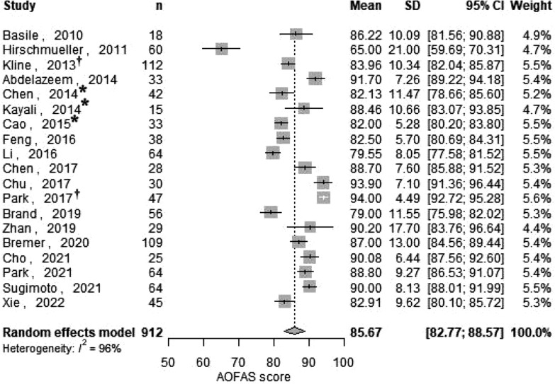 The role of early weight bearing in the aftertreatment of unilateral displaced intraarticular calcaneal fractures: a systematic review and pooled analysis.