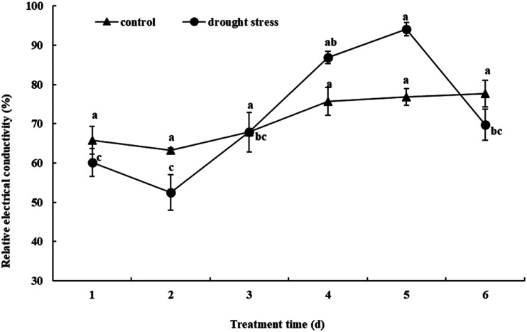 Transcriptome analysis of peach seedlings (<i>Prunus davidiana</i>) experiencing drought stress.