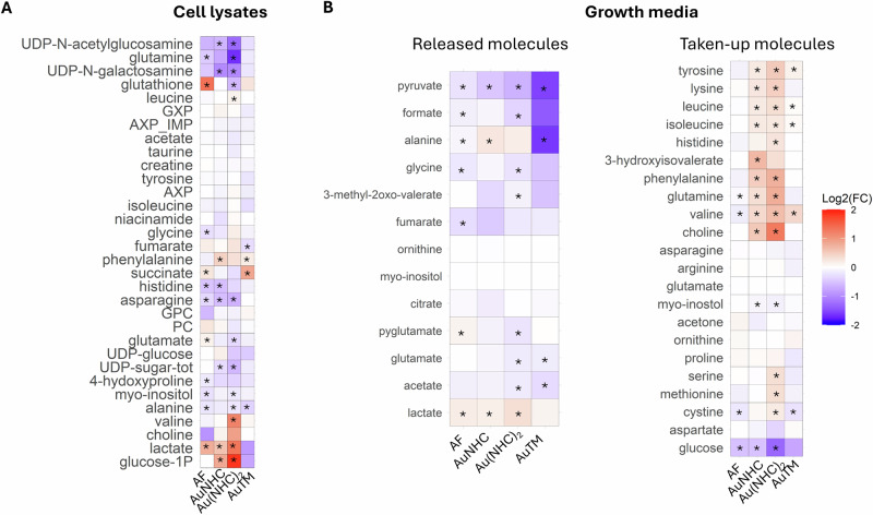 Modeling the metabolic response of A2780 ovarian cancer cells to gold-based cytotoxic drugs.