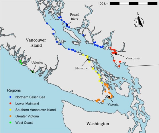 Physiological health of wintering glaucous-winged gulls in coastal British Columbia.
