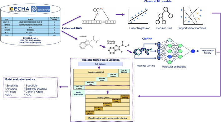A deep-learning approach to predict reproductive toxicity of chemicals using communicative message passing neural network.