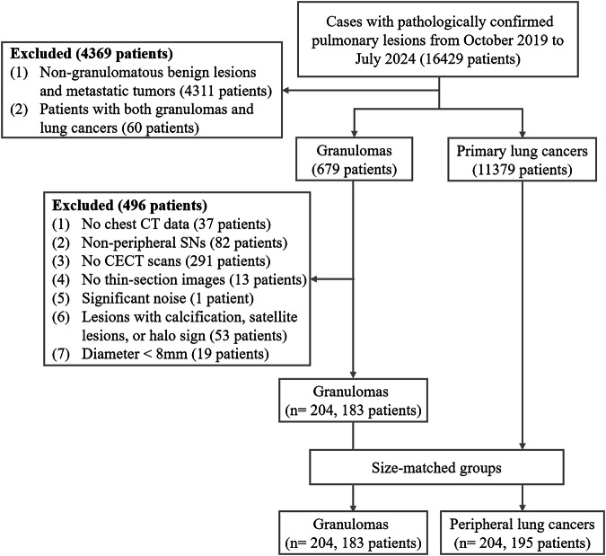 Exploring the key clinical and CT characteristics of granulomas mimicking peripheral lung cancers: a case-control study.