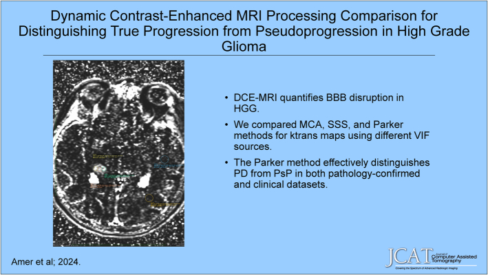 Dynamic Contrast-enhanced MRI Processing Comparison for Distinguishing True Progression From Pseudoprogression in High-grade Glioma.