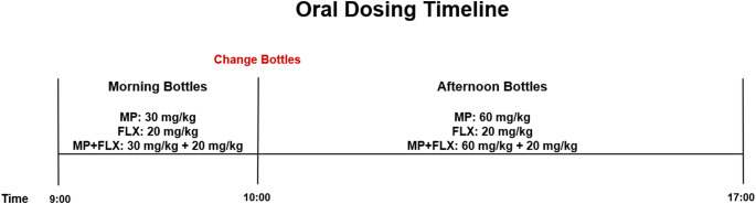 Combined Chronic Oral Methylphenidate and Fluoxetine Decreases D2R Levels in the Caudate Putamen and Nucleus Accumbens