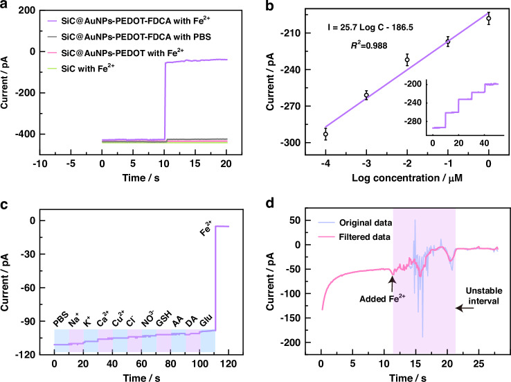 Development of electrochemical nanoprobe for real-time intracellular measurements of Fe<sup>2+</sup> during ferroptosis.