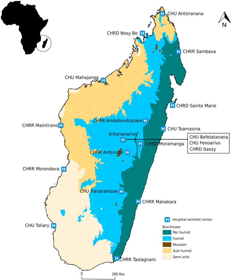 What are the Main Diagnoses in Hospitalized Patients in Madagascar ? A Sentinel Surveillance in 18 Hospitals from 2014 to 2018.