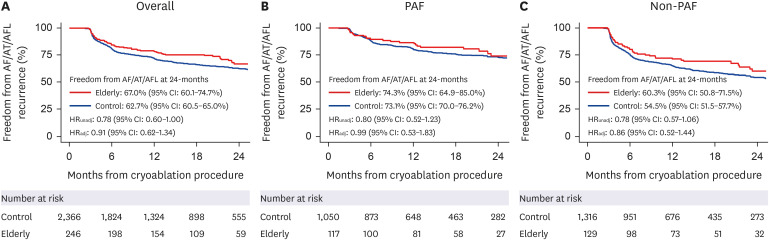 Cryoballoon Ablation for Elderly Patients With Atrial Fibrillation: Results From the Korean Cryoballoon Registry.