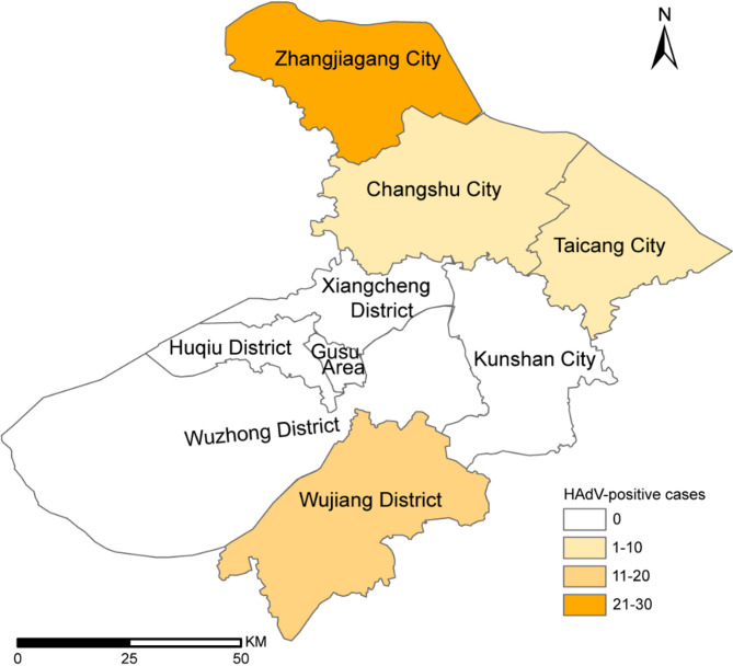 Molecular characteristics of human adenovirus isolated from the 2024 influenza-like illness outbreaks in Suzhou City, China.