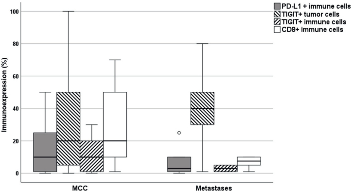 Inhibitory Immune Checkpoints beyond Programmed Cell Death Ligand 1 in Merkel Cell Carcinoma: Abundant Expression of TIGIT Independent of the Presence of Merkel Cell Polyoma Virus.