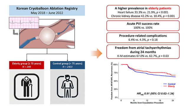 Cryoballoon Ablation for Elderly Patients With Atrial Fibrillation: Results From the Korean Cryoballoon Registry.