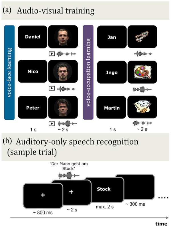 Prior multisensory learning can facilitate auditory-only voice-identity and speech recognition in noise.