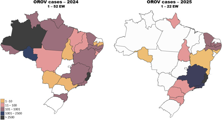 Insights into the expansion of Oropouche virus in Brazil: epidemiological and environmental aspects.