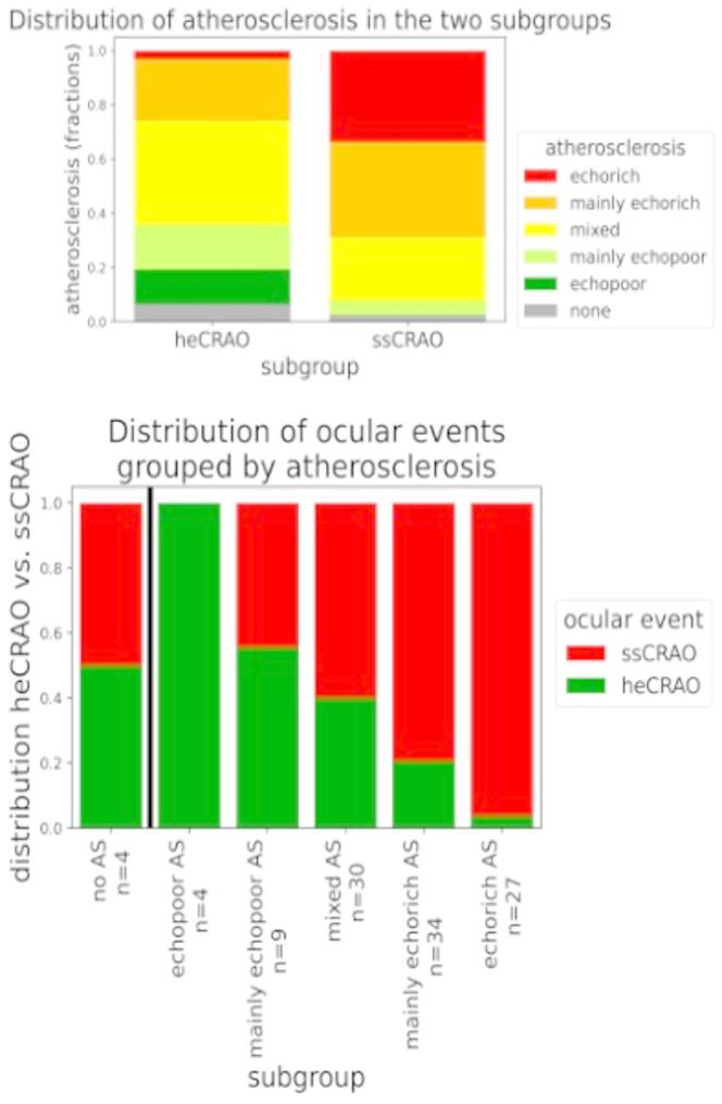 Retinal ischemia due to different stages of atherosclerosis - insights from a retrospective study on central retinal artery occlusion.