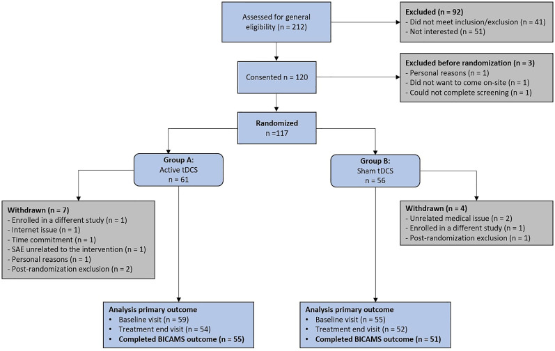Enhanced cognitive outcomes with telehealth-based tDCS in multiple sclerosis: Results from a sham-controlled RCT.