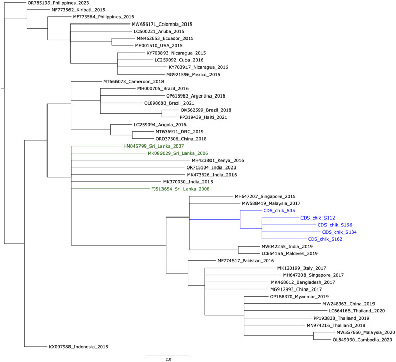 Chikungunya masquerading as dengue infection in Sri Lanka uncovered by metagenomics.