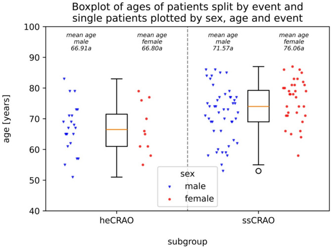 Retinal ischemia due to different stages of atherosclerosis - insights from a retrospective study on central retinal artery occlusion.