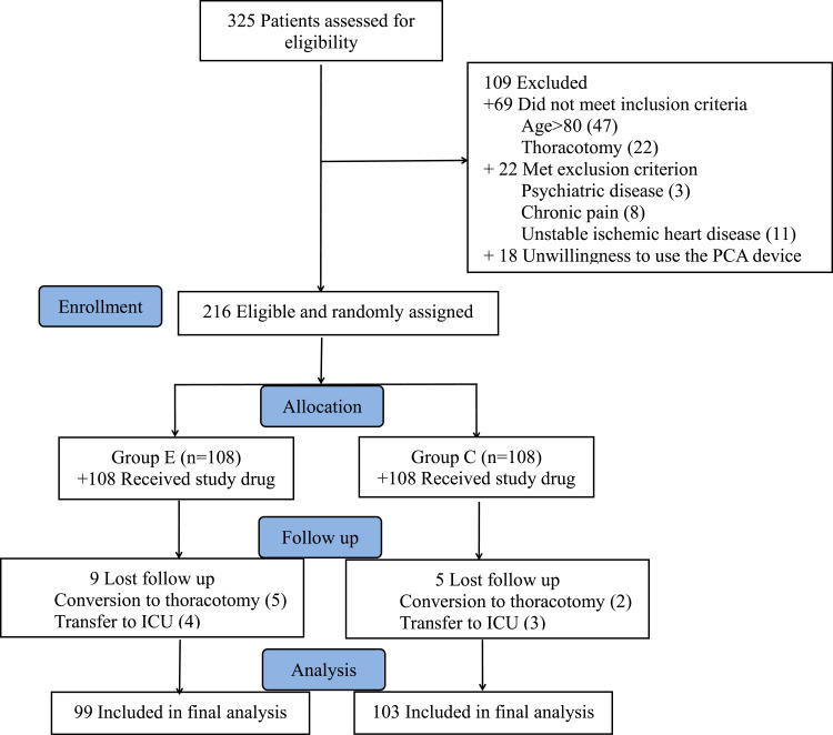 The Effect of Minimal-Dose S-Ketamine Administration Post-Surgery on Opioids Consumption and Functional Rehabilitation Exercises in Patients Undergoing Minimally Invasive Radical Resection of Esophageal Cancer.