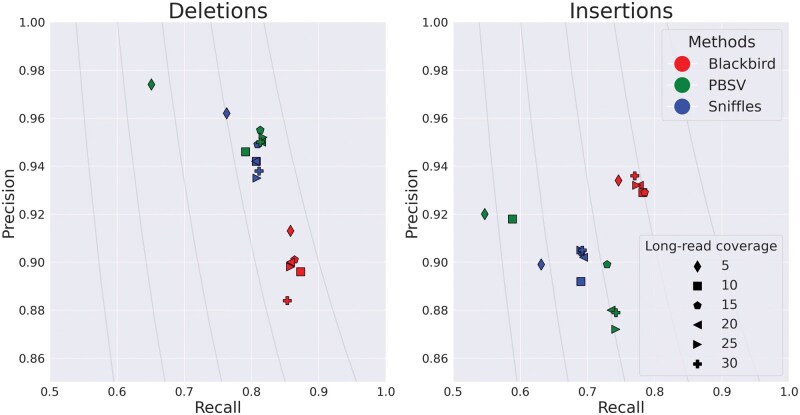 Blackbird: structural variant detection using synthetic and low-coverage long-reads.